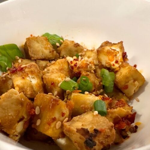 Crispy air fry tofu