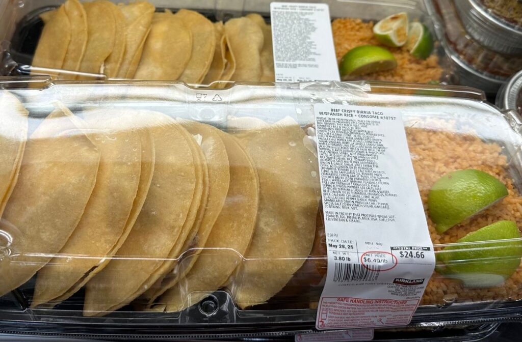 Costco birria taco